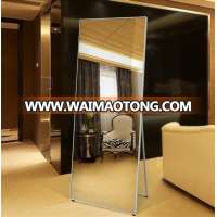 Free Sample Wooden Side Led Bathroom Standing Flooring Decorative Wall Mirror