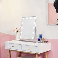 Mini Desktop Makeup Mirror Bluetooth Function for Girl