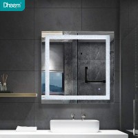 DHEEM New Design Bathroom Compact Horizontal&Vertical Crystal Makeup LED Mirror