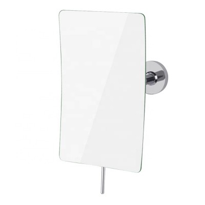 Best selling LY-1608 curved square surface wall mounted makeup bathroom mirror