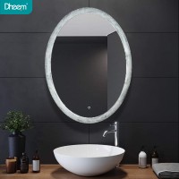 DHEEM Hotel Bathroom Wall LED Backlit Vanity Mirror with Touch Switch